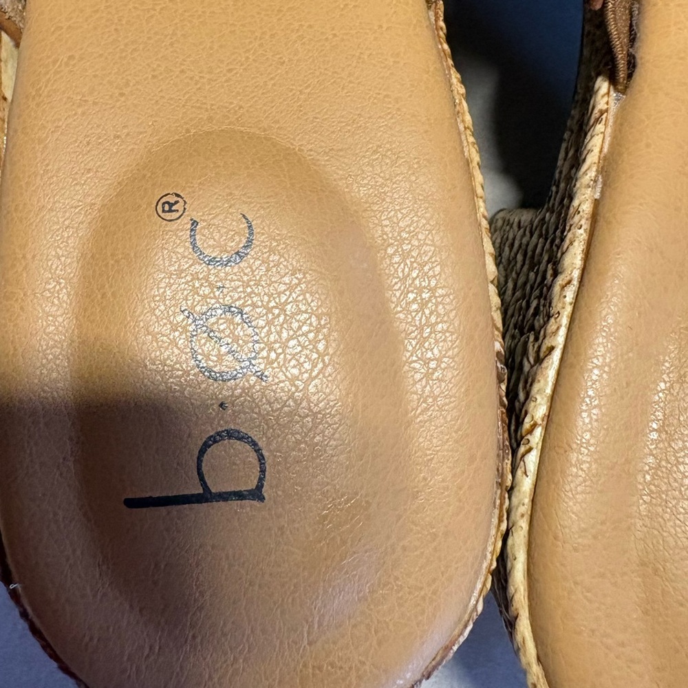 boc Tan Espadrille Mules with Buckle - Picture 5 of 7